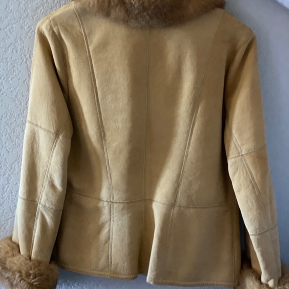 Audrey Talbott lambskin, fox fur trimmed - Picture 4 of 5